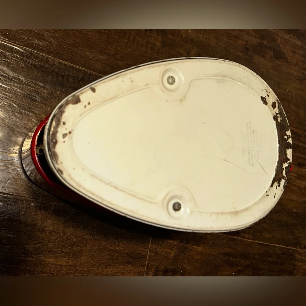 Vintage Aldeco Weight Scale Red & White